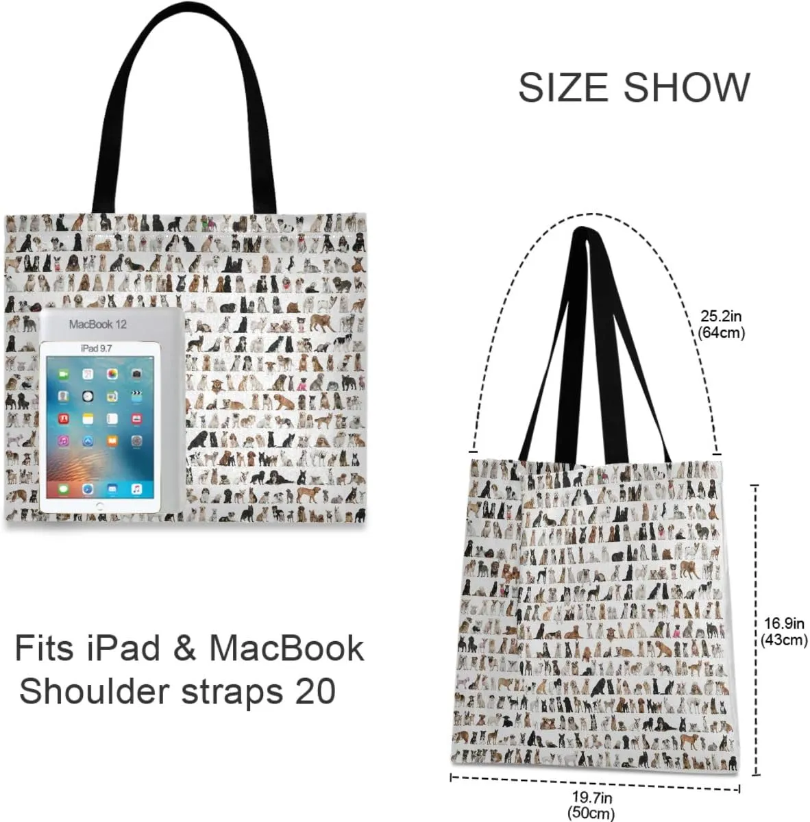 visesunny Large Tote Bag Shoulder Bag Shopping Casual Travel Bag Handbags for Women Lady Girl Teens Gym Beach Daily