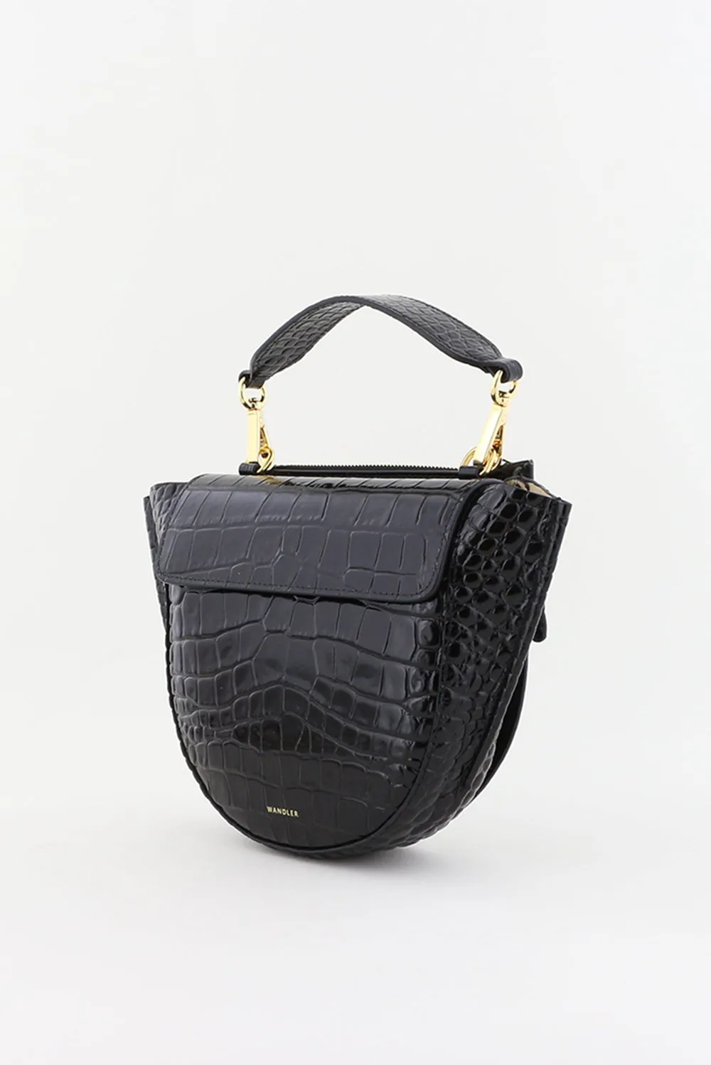 Wandler crossbody Hortensia Mini 000025-3251 black croco