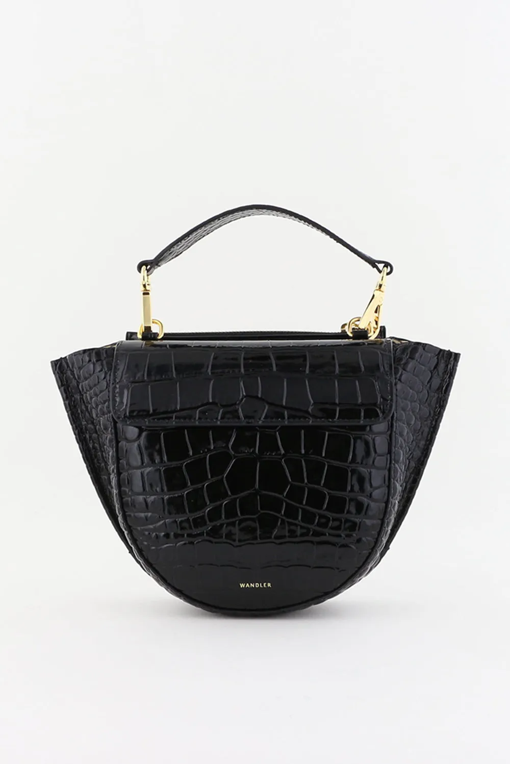 Wandler crossbody Hortensia Mini 000025-3251 black croco