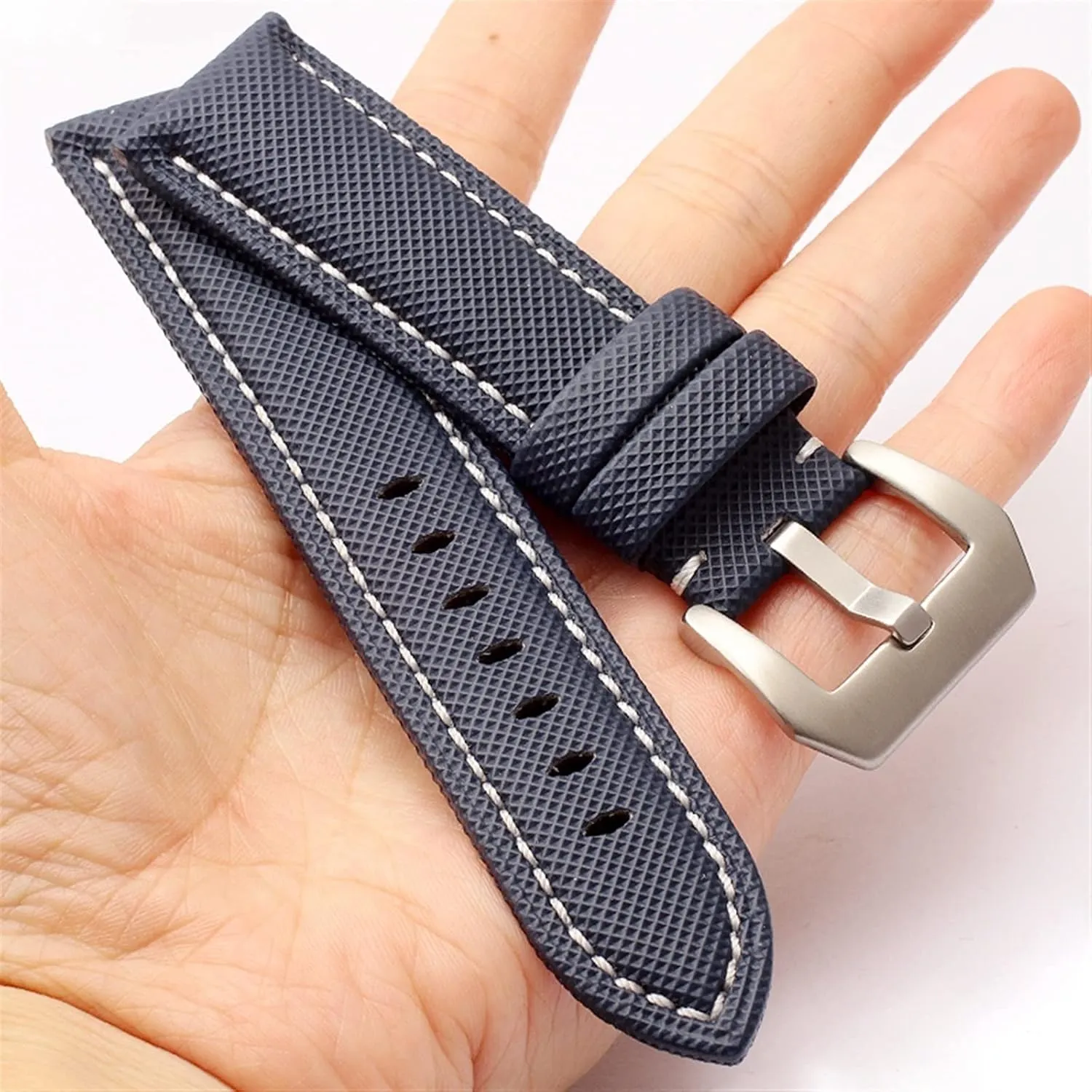 Watch Strap Rubber Strap Silicone Strap Universal Strap Buckle Strap Cowhide Strap Nylon Leather Silicone Strap Folding Buckle Strap Watch Strap Strap