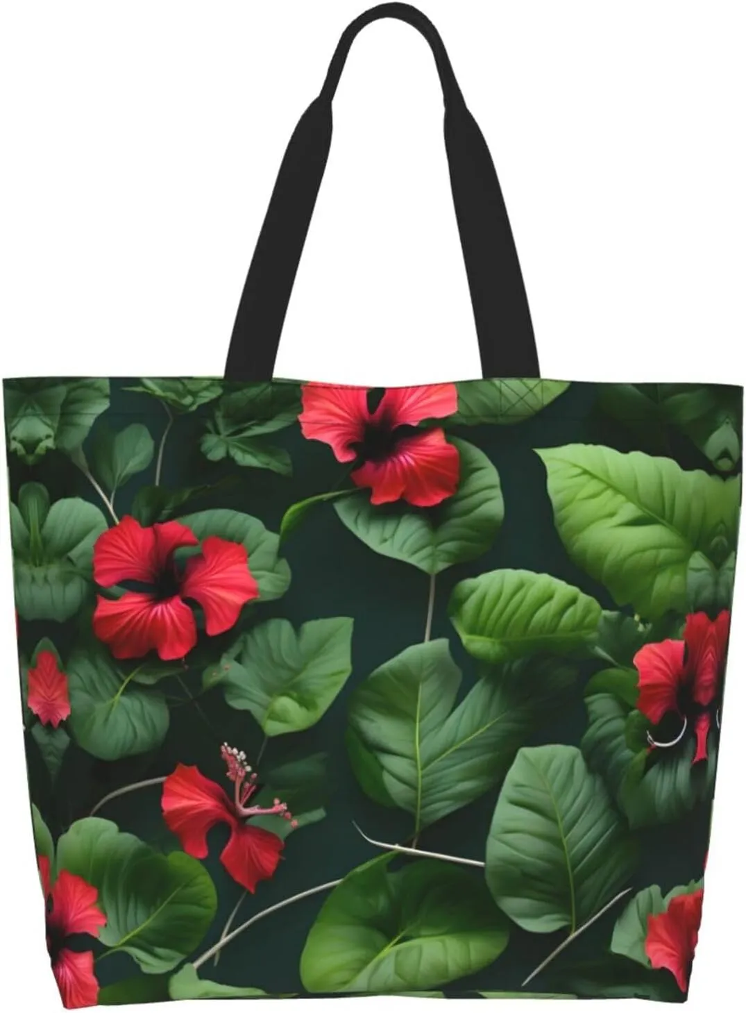 White Blue Daisy Women Tote Bag,Casual Tote'S Handbag Big Capacity Shoulder Bag Crossbody Bag