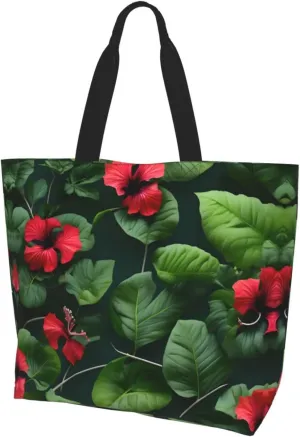 White Blue Daisy Women Tote Bag,Casual Tote'S Handbag Big Capacity Shoulder Bag Crossbody Bag