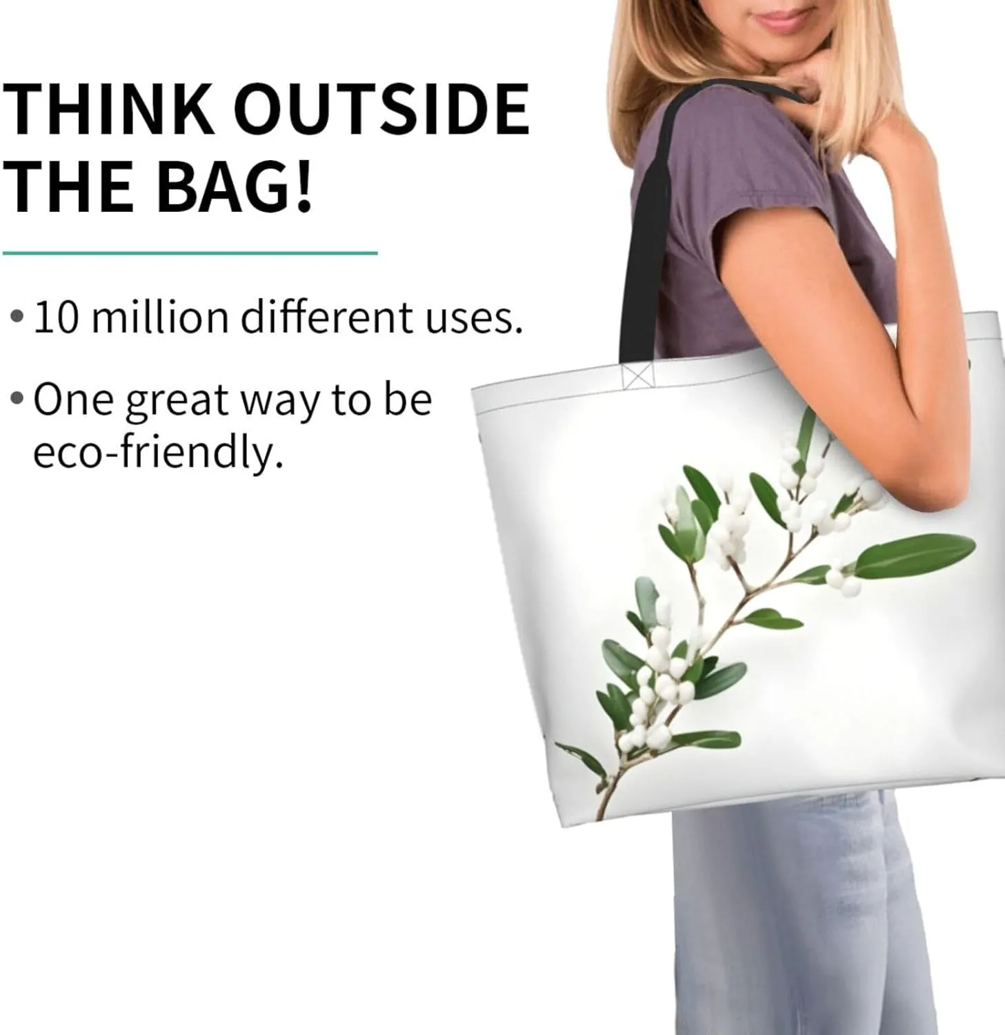 Whitetail Deer Fawn In Wilderness Stag Women Tote Bag,Casual Tote'S Handbag Big Capacity Shoulder Bag Crossbody Bag