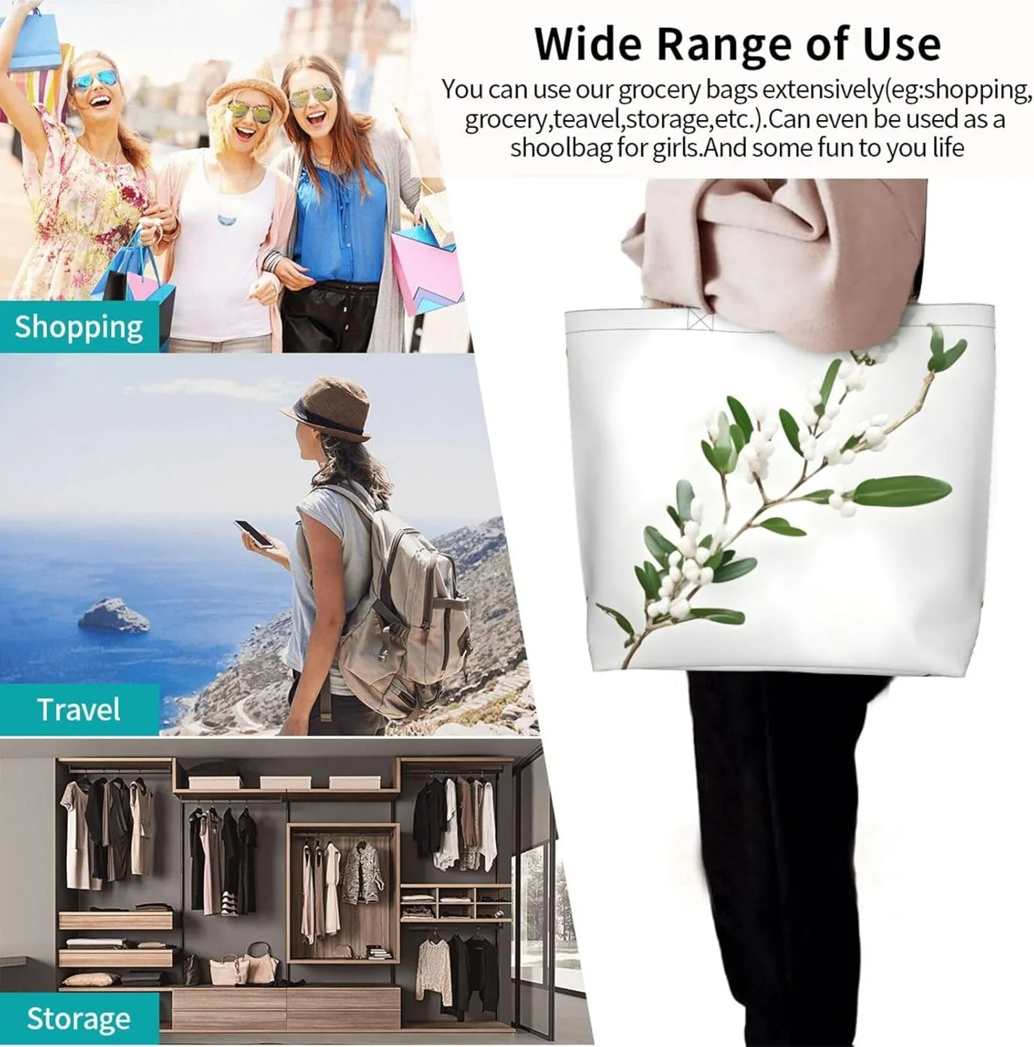 Whitetail Deer Fawn In Wilderness Stag Women Tote Bag,Casual Tote'S Handbag Big Capacity Shoulder Bag Crossbody Bag
