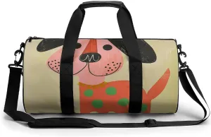 With Black Ears Gym Bag Sport Gym Tote Bag Lightweight Duffle Bag Carry On Weekender Bags for Women Men