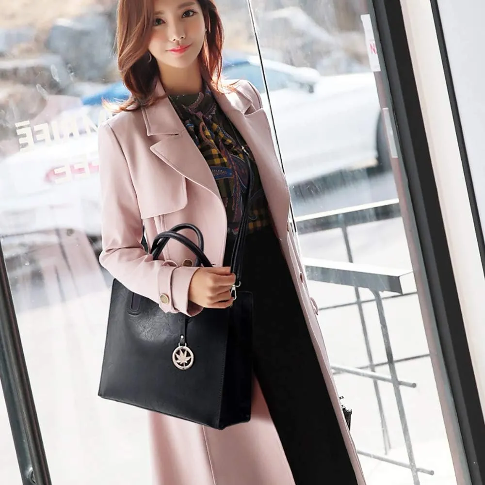 Women Handbags Sets 3 Pcs Large Capacity Handbag Chain Shoulder Bag Clutch Purse
