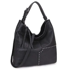 Women Vegan Leather Fashion Hobo Shoulder Bag with Shoulder Strap