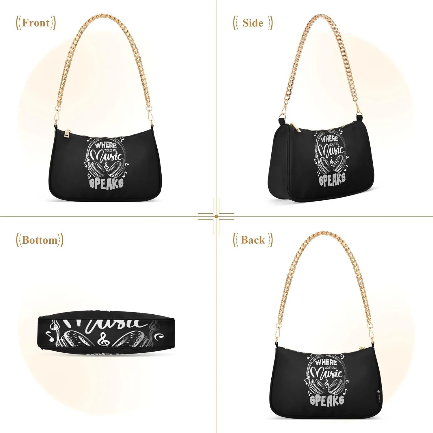 Women's Chain Bag, Shoulder Bag, Handbag Purse, Tote Bag, Fashion Underarm Bag