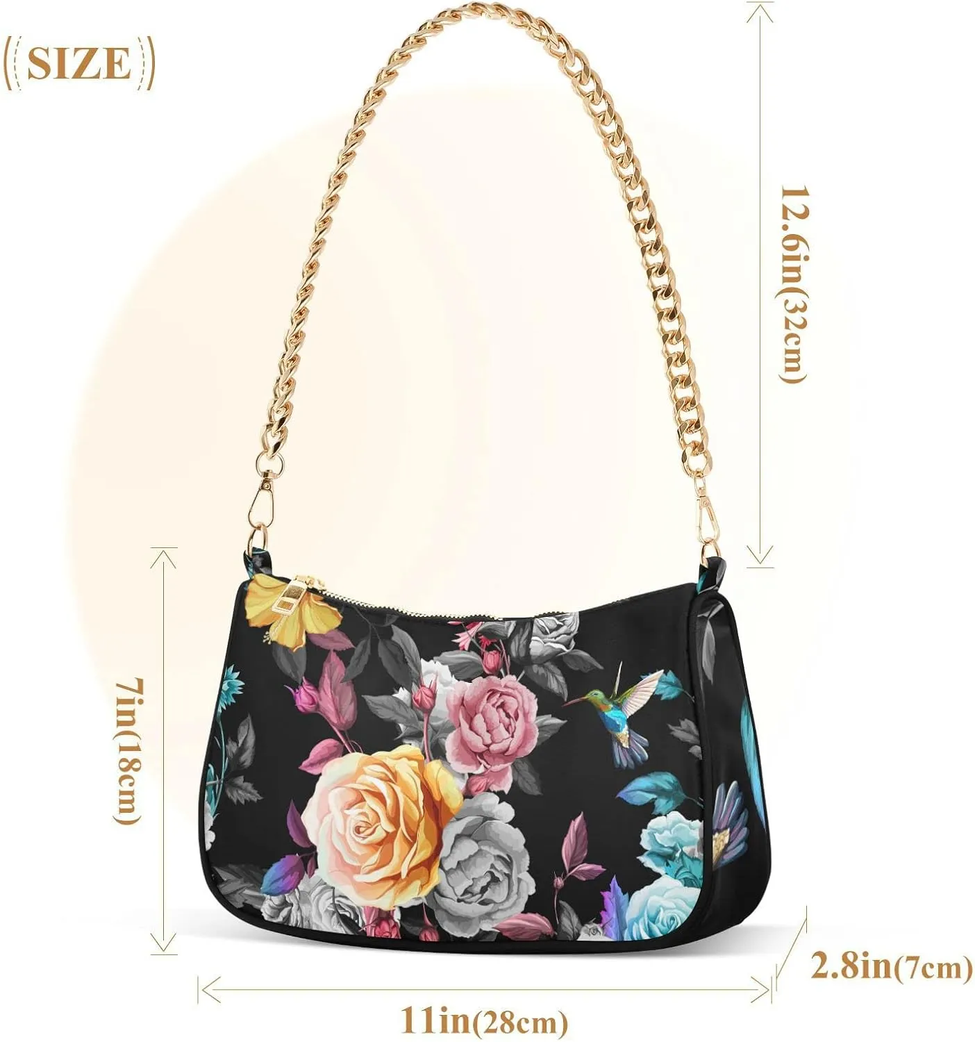 Women's Chain Bag, Shoulder Bag, Handbag Purse, Tote Bag, Fashion Underarm Bag