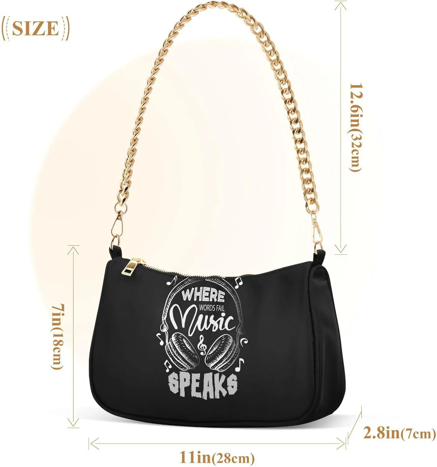 Women's Chain Bag, Shoulder Bag, Handbag Purse, Tote Bag, Fashion Underarm Bag