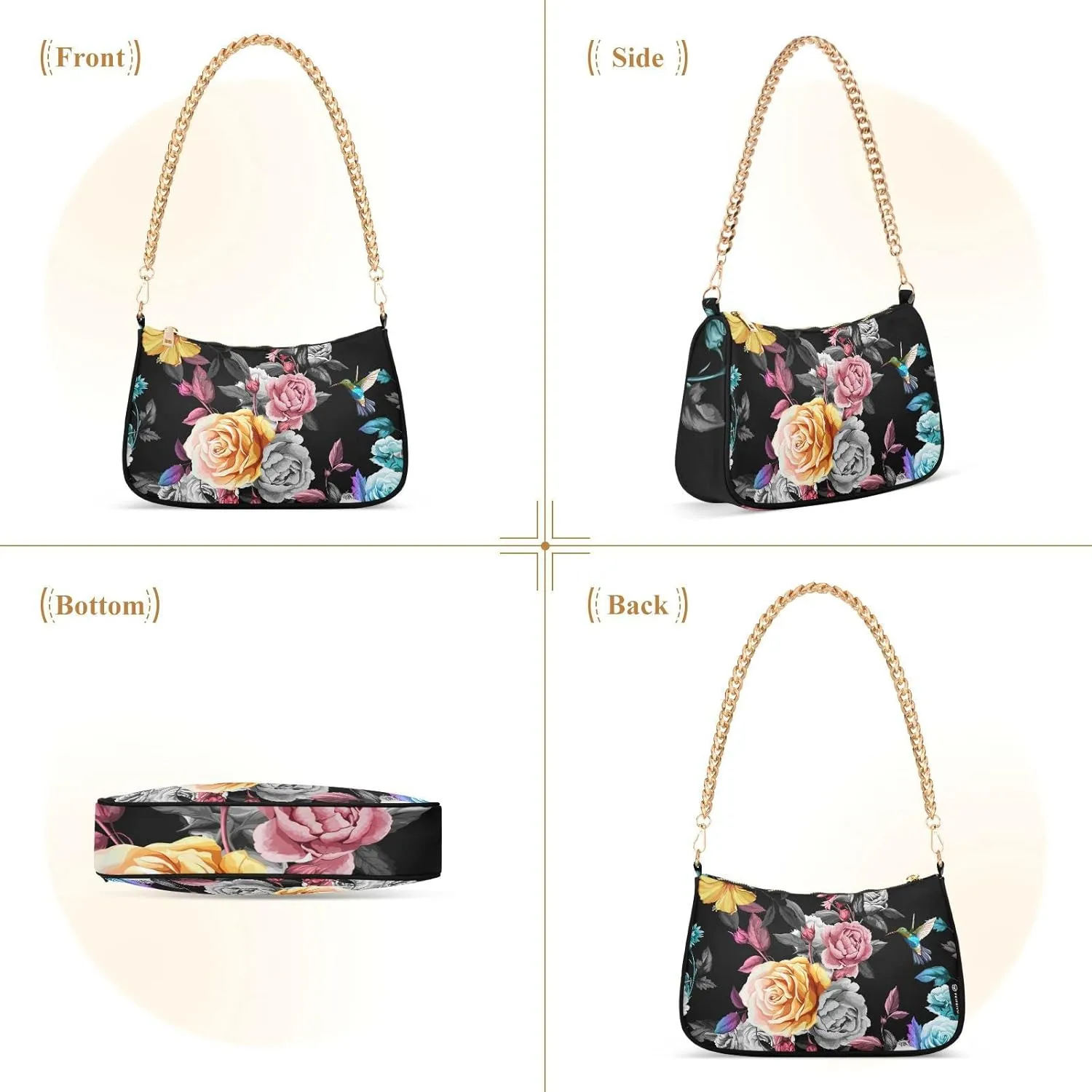 Women's Chain Bag, Shoulder Bag, Handbag Purse, Tote Bag, Fashion Underarm Bag
