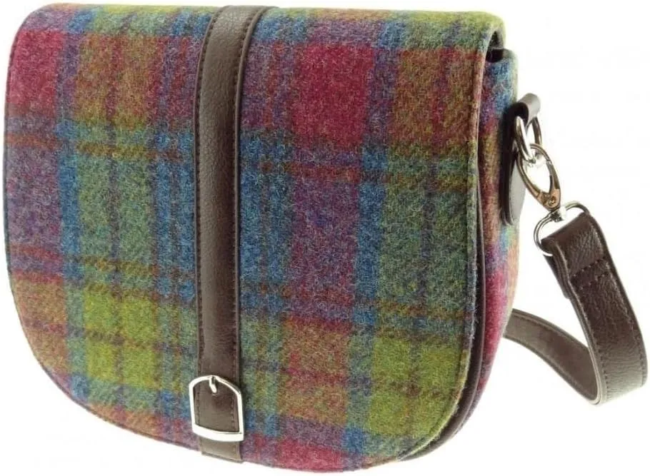 Women's Harris Tweed Beauly Shoulder Casual Bag Adjustable Strap Tartan Pattern Birthday Gift Mothr's day