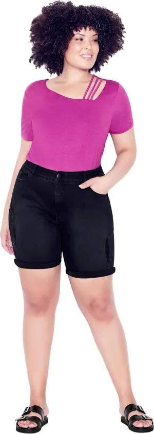 Women's Plus Size Giana Ripped Short