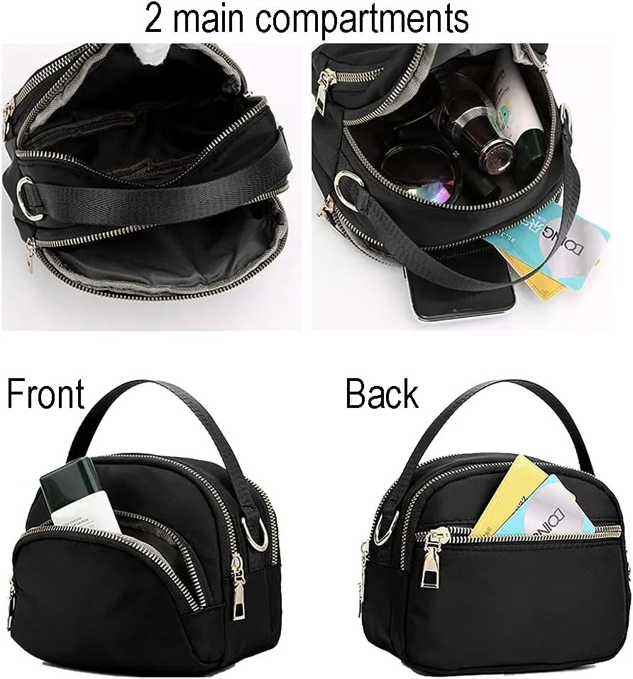 Womens Small Crossbody Bags Phone Purse Mini Girls Shoulder Wallet Handbag Kid Nylon Pouch