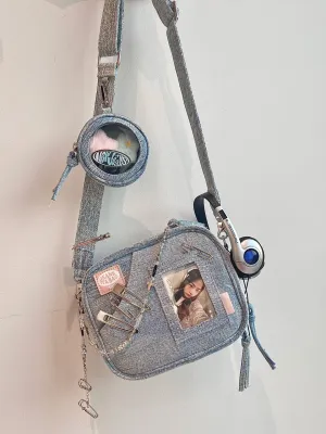 Women's Style Leisure Mini Denim Artistic Shopping Crossbody Bags