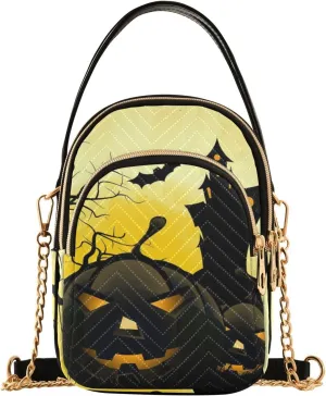Women's Wave Cross Body Chest Bag, 52 inch Gold Chain Shoulder Handbag Purse