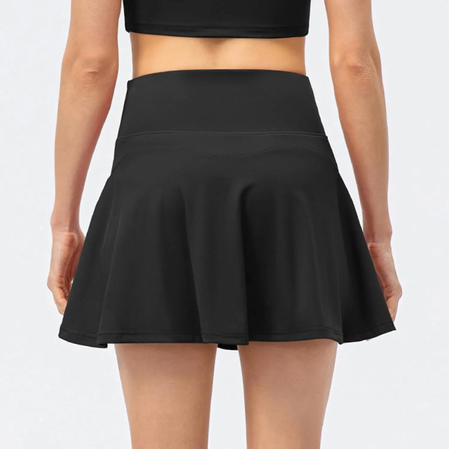 Womens Y2K Tennis Skirts with Shorts High Waist Stretchy Athletic Yoga Skorts Light Quick Dry Golf Running Pants Skirt