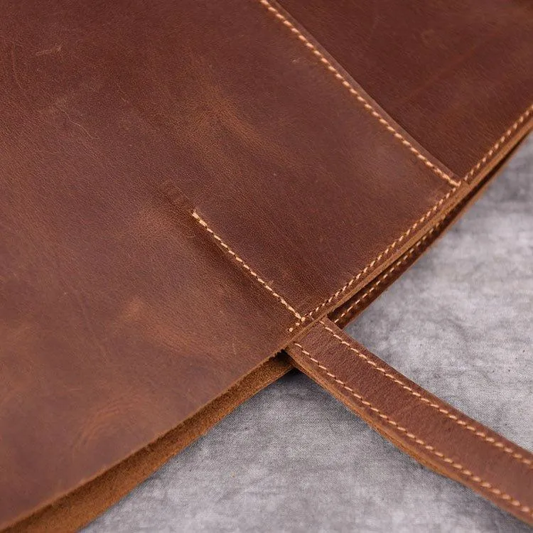 Woosir Large Leather Tote with Inner Pocket
