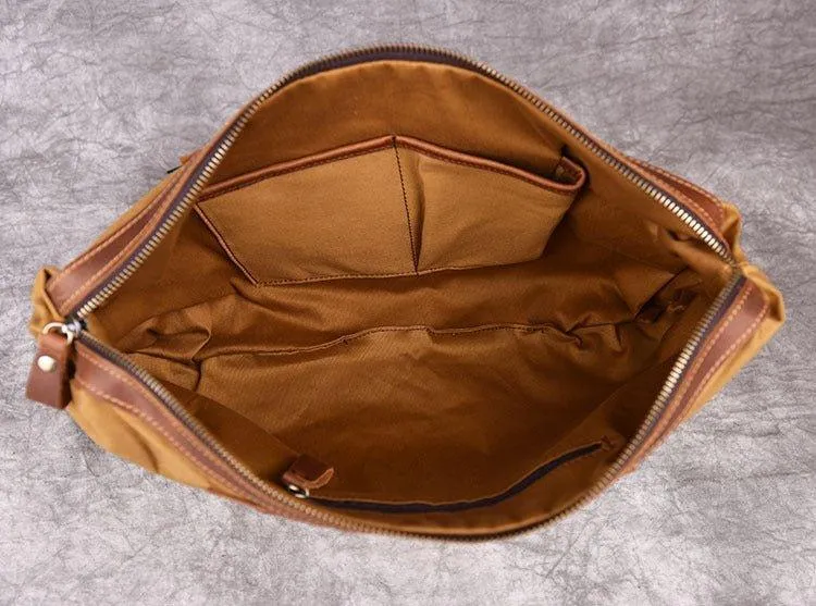 Woosir Large Leather Tote with Inner Pocket