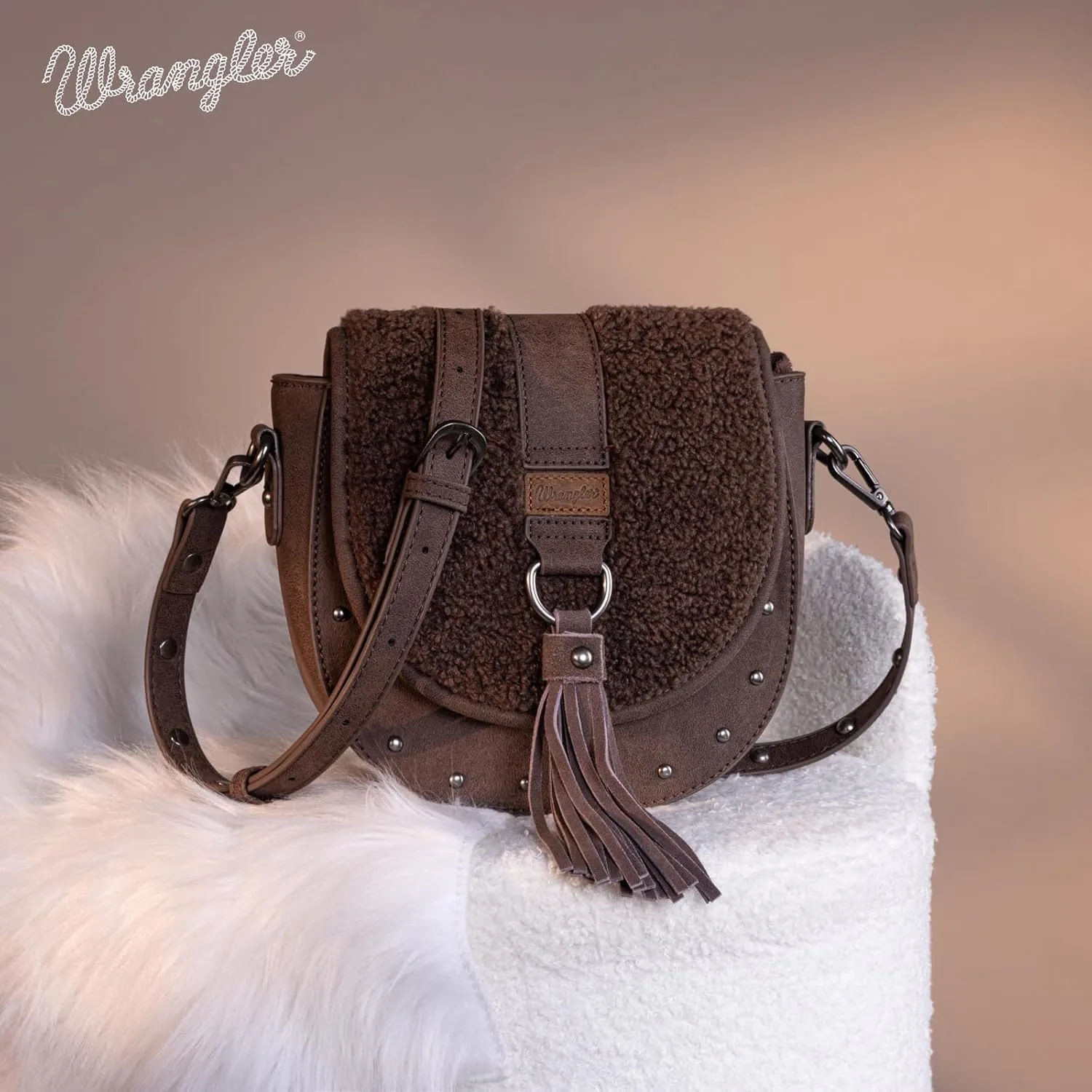 Wrangler Crossbody Bag Western Flap Purse for Women Travel