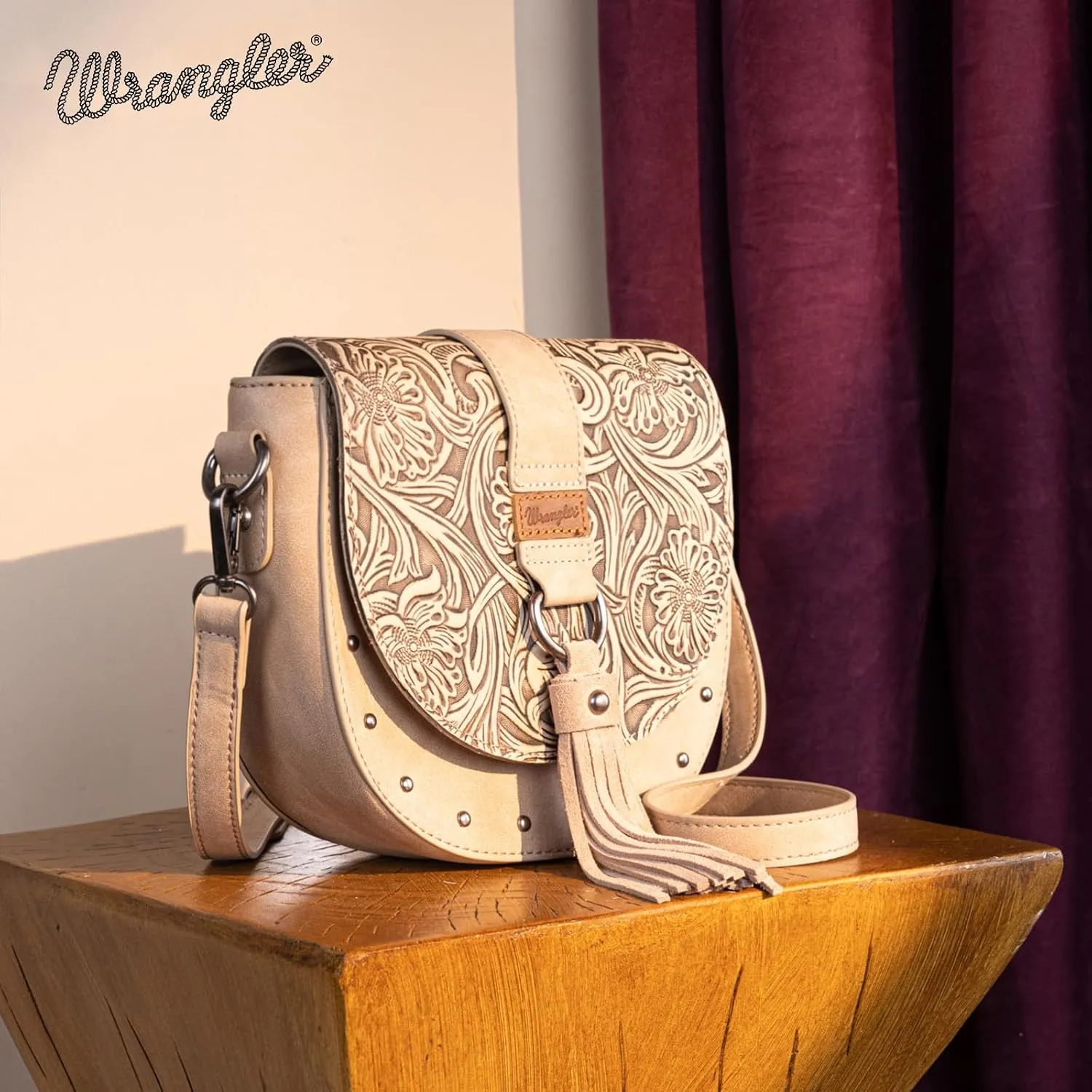 Wrangler Crossbody Bag Western Flap Purse for Women Travel