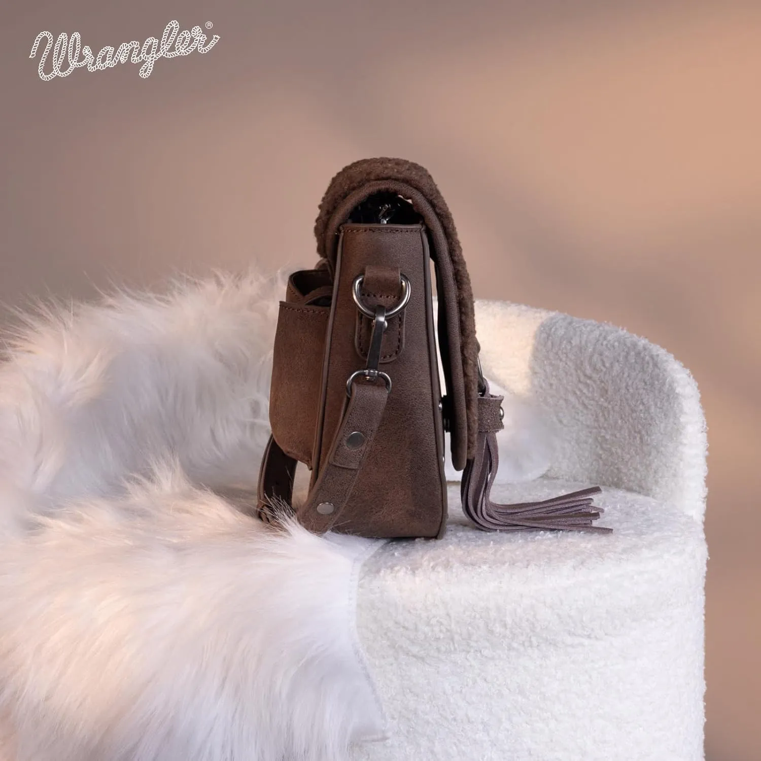 Wrangler Crossbody Bag Western Flap Purse for Women Travel