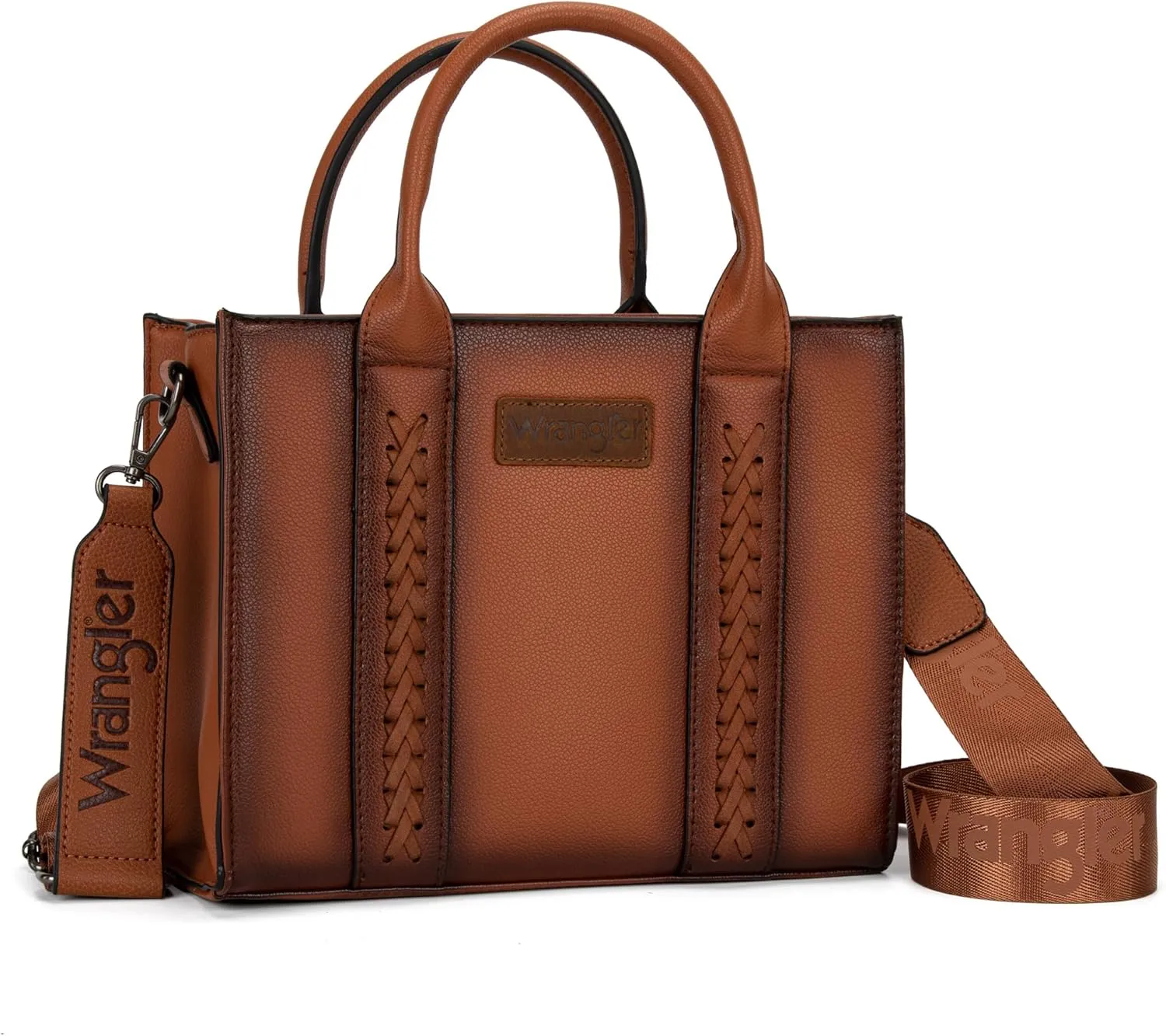 Wrangler Medium Tote Bag for Women Designer Satchel Handbags Top-handle Purses with Strap