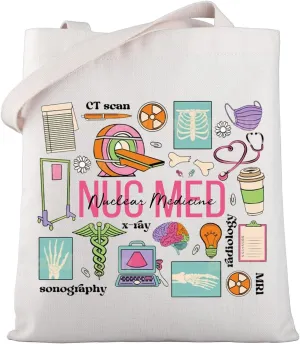 WSNANG Nuclear Medicine Technologist Tote Bag Nuc Med Tech Gift Nuclear Medicine Tech Appreciation Gift Radiologist Gift