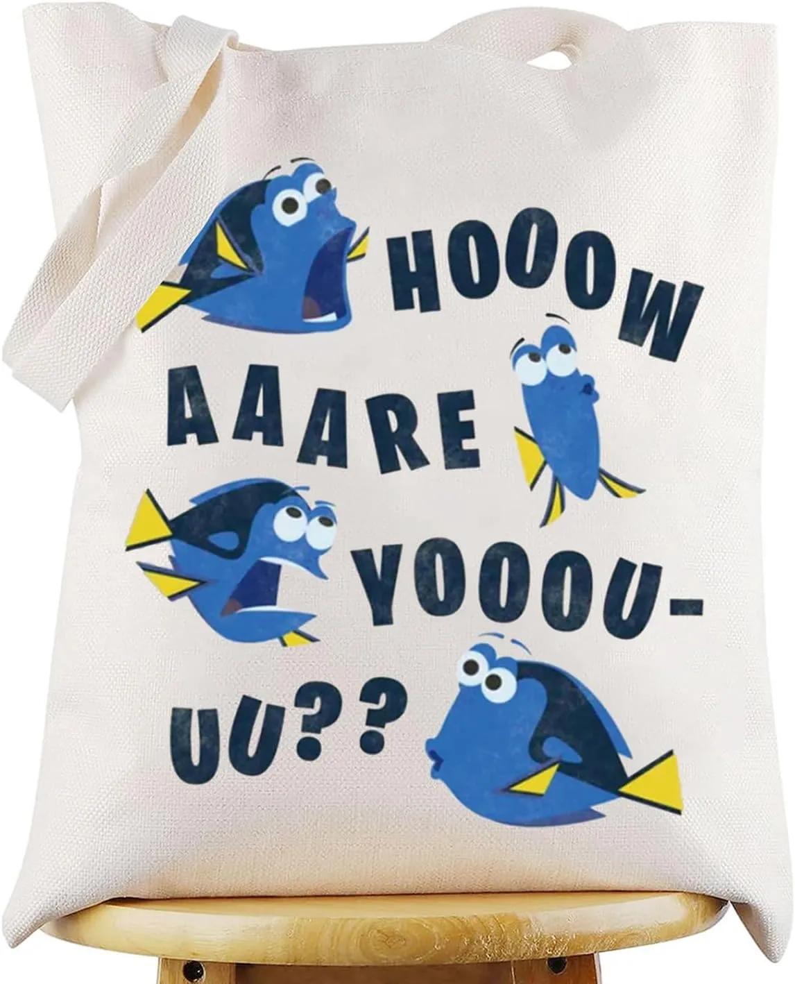 WZMPA Dory Tote Bag Dory Fans Gift How Are You Cartoon Shoulder Bag Movie Merchandise