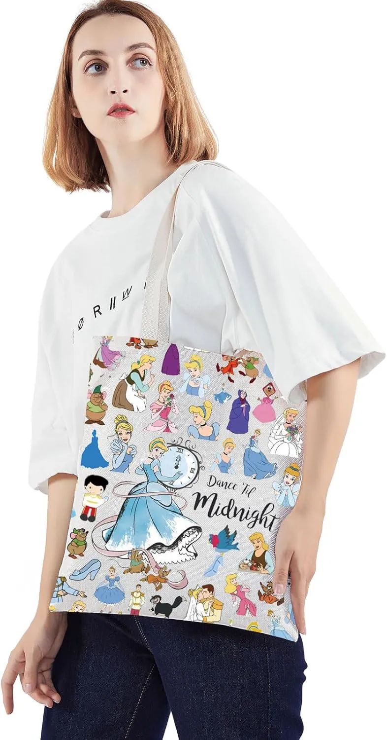 WZMPA Magical Princess Tote Bag Cartoon Rat Fans Gifts Dance Until Midnight Scullery Maid Shoulder Bag Fairy Tales Merch
