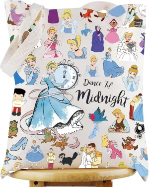 WZMPA Magical Princess Tote Bag Cartoon Rat Fans Gifts Dance Until Midnight Scullery Maid Shoulder Bag Fairy Tales Merch