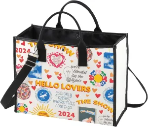WZMPA Singer Album Show Tote Bag - Lyrics Gift, Concert Reusable Grocery Bag, Merchandise