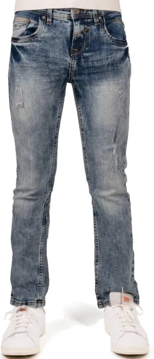 X RAY Boys Distressed Jeans (2T-16), Big Boy & Little Kids Stretch Slim Fit Pants, Ripped Denim Jeans for Boys
