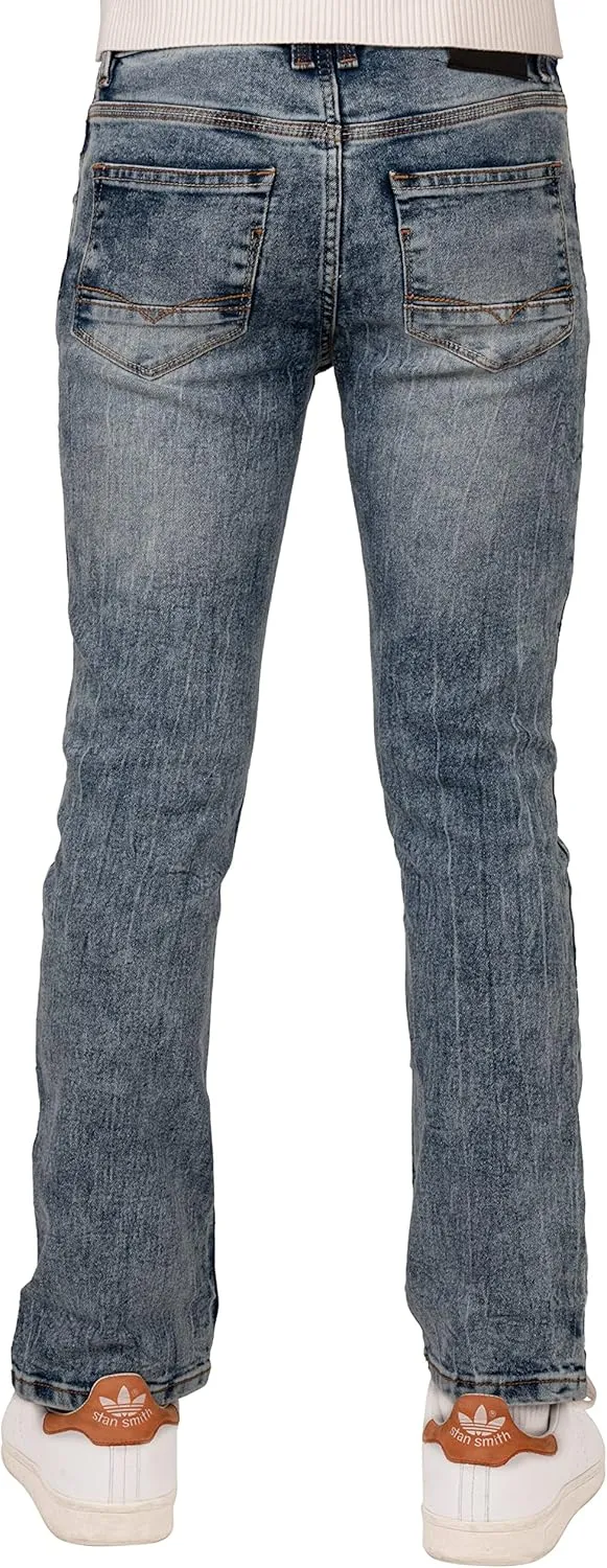 X RAY Boys Distressed Jeans (2T-16), Big Boy & Little Kids Stretch Slim Fit Pants, Ripped Denim Jeans for Boys
