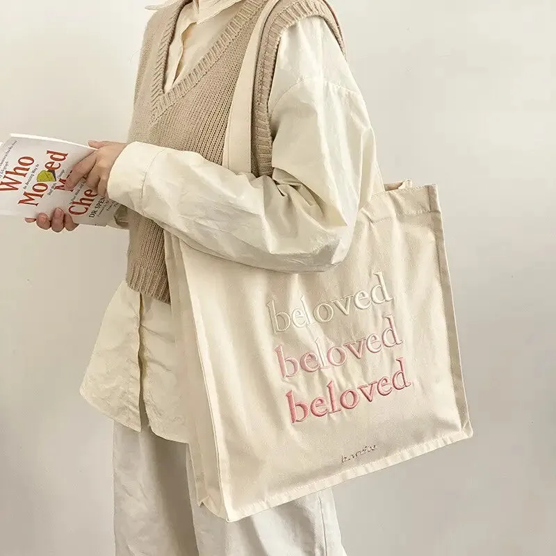 Y2K Tote Bag with Mobile Phone Pocket and Interior Zipped Pocket