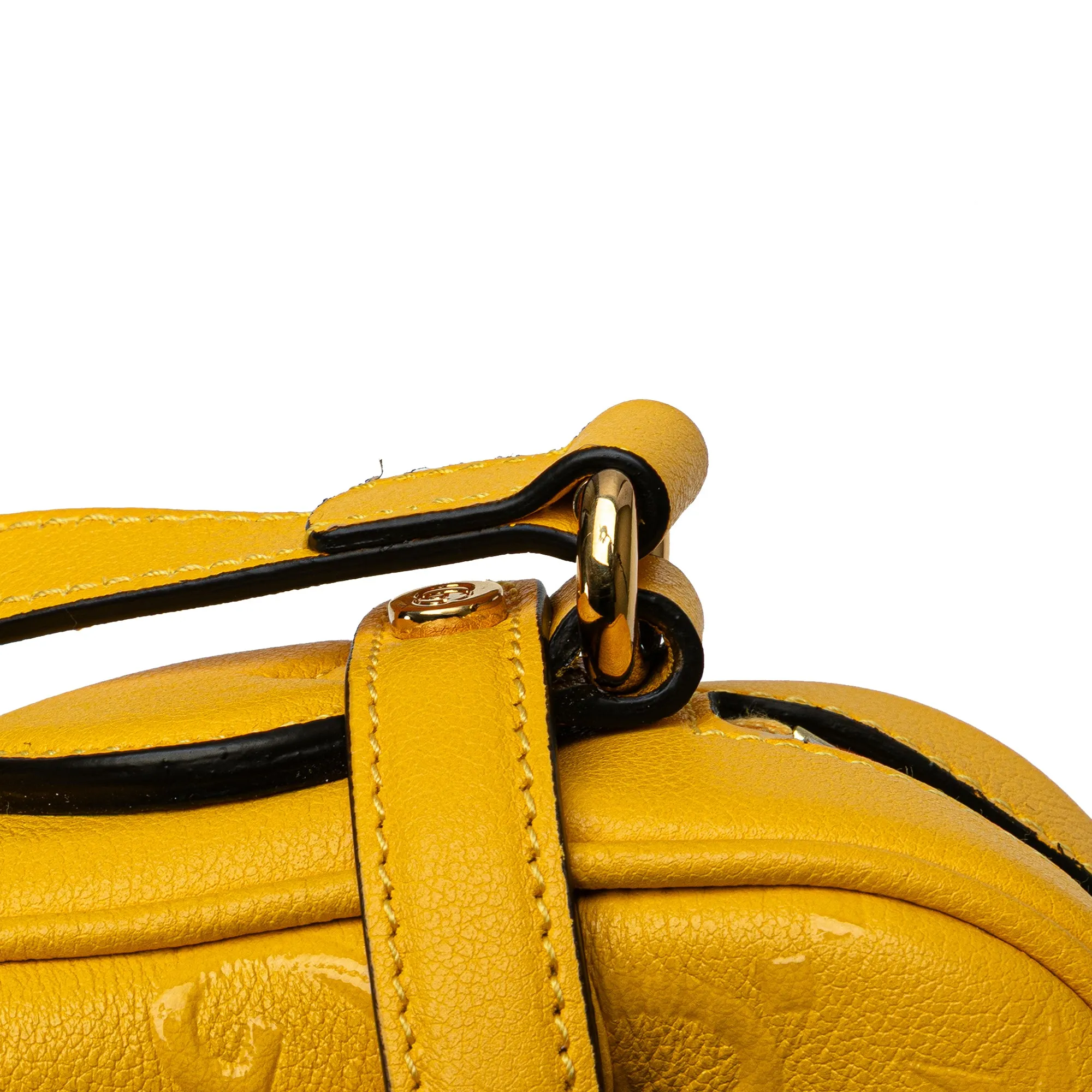 Yellow Gucci GG Star Embossed Leather Crossbody