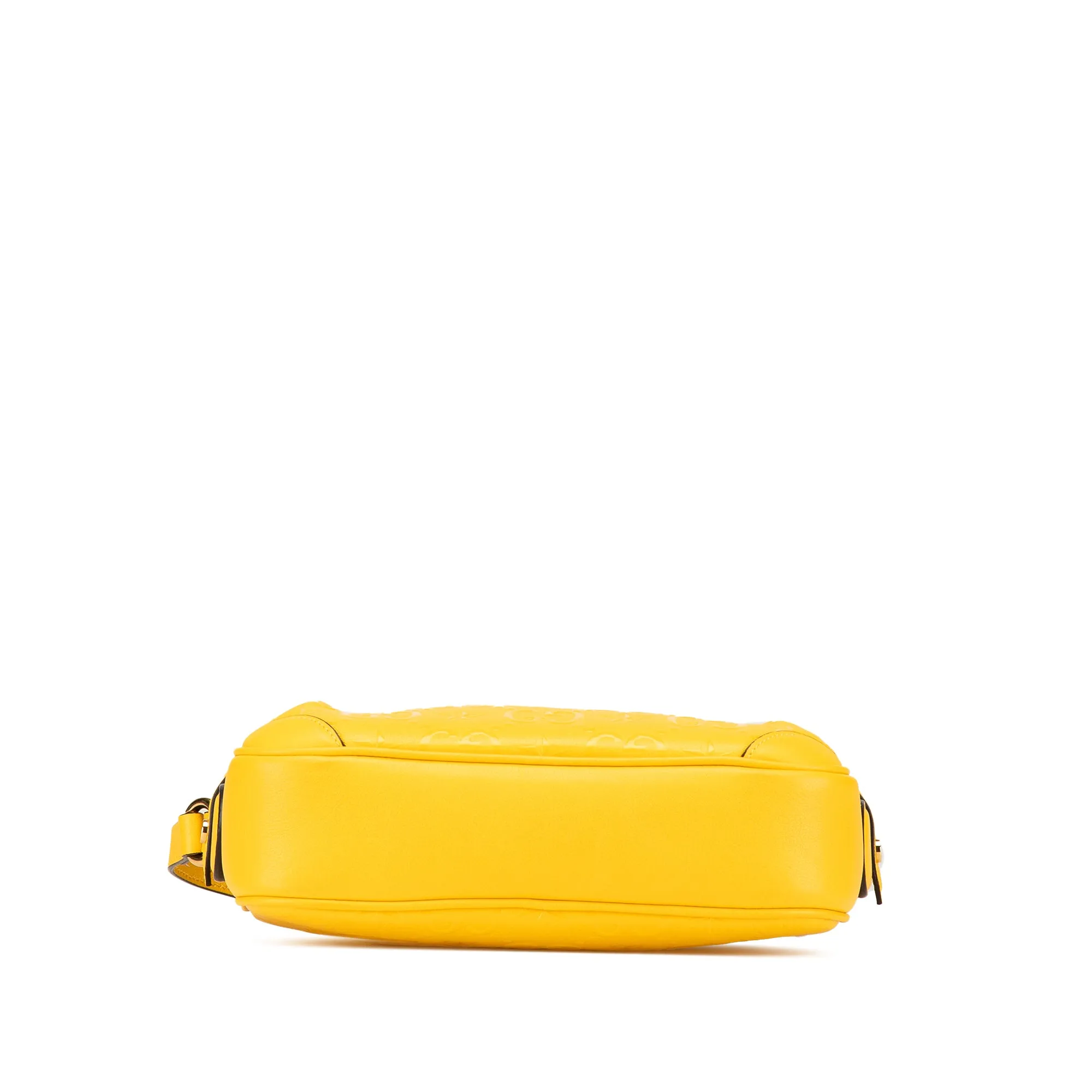 Yellow Gucci GG Star Embossed Leather Crossbody