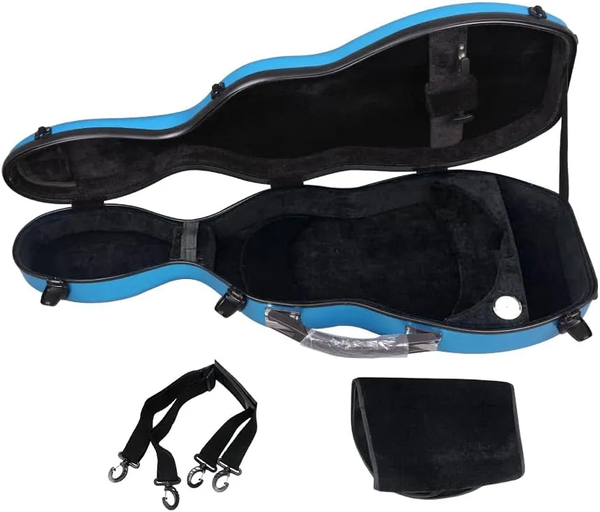 yinfente Carbon Fiber Violin Case 4/4 Full Size With Backstrp Handle Violin Bag Lightweight