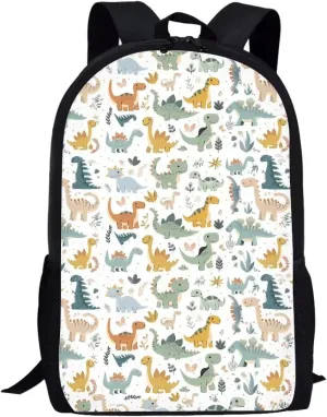 Ystardream Bookbags for 6th Grade Boys Cartoon Dinosaur Backpack for Girls Middle School Bag for 8-10 14-16 Kids Child Bookbag High Schoolbag 17 Inch Bag Packs Back to School Rucksack Travel Bag