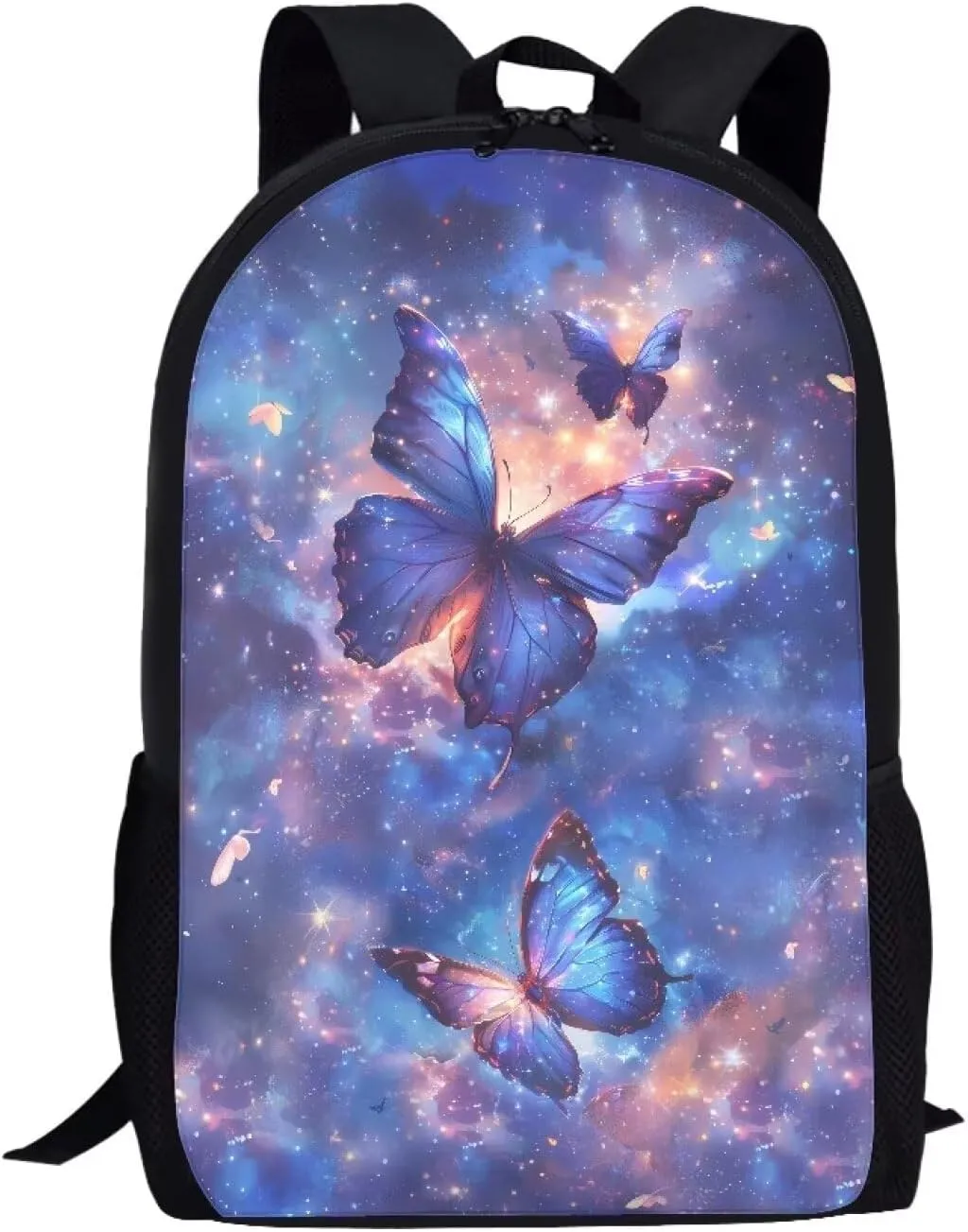 Ystardream Galaxy Butterfly Backpacks for Kids Bookbags for 6th Grade Girls School Shoulder Bag Large Waterproof Bookbag Laptop Daypack for Students Teens Girls Boys Elementary Middle School