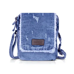 ZAINTO Crossbody Sling Bag for Women & Girls – Stylish Denim Casual Fringe Shoulder Bag with Adjustable Strap