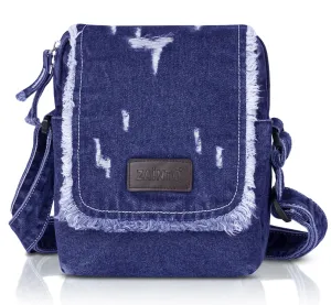 ZAINTO Stylish Denim Crossbody Sling Bag for Women & Girls – Casual Fringe Shoulder Bag with Adjustable Strap