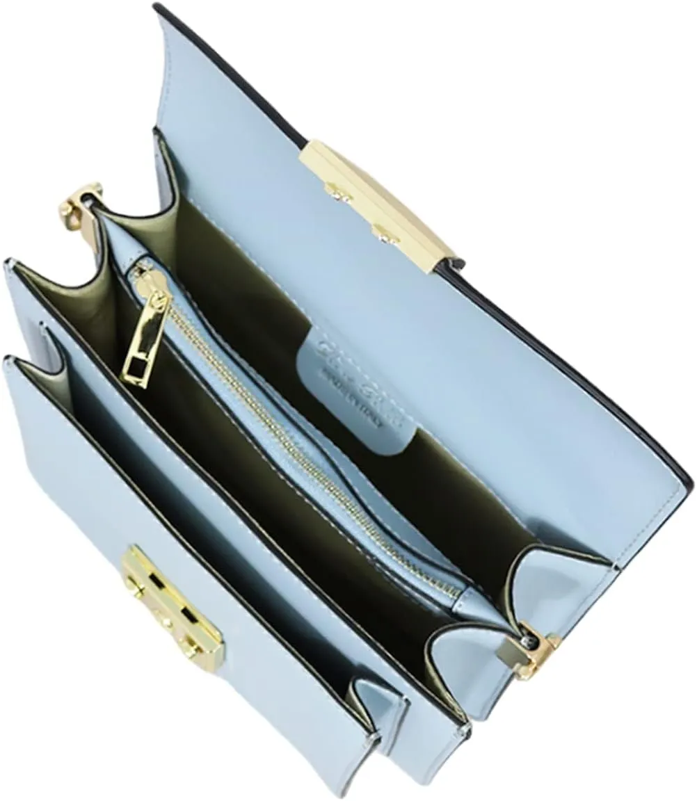 Zaniah Shoulder Bag, Genuine Leather Made in Italy