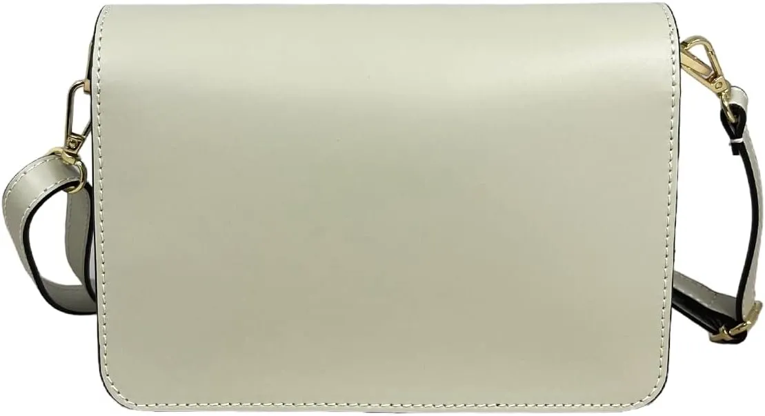 Zaniah Shoulder Bag, Genuine Leather Made in Italy